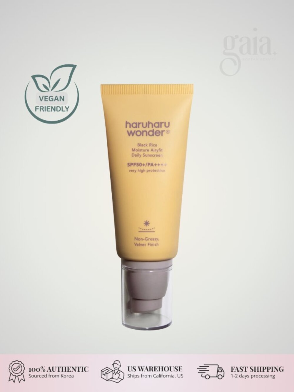 Haruharu Wonder Black Rice Moisture Airyfit Sunscreen SPF50+ PA++++ 50ml